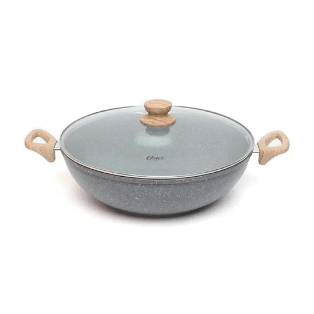 Panela Wok com tampa 7 litros, 34cm DARK GREY